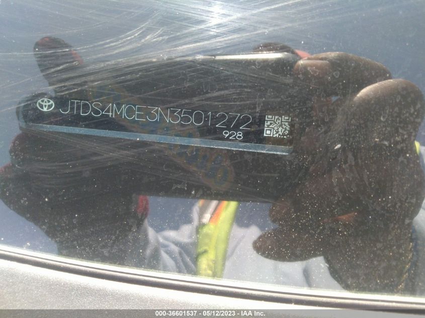 2022 TOYOTA COROLLA SE/SE NIGHTSHADE/APEX SE - JTDS4MCE3N3501272