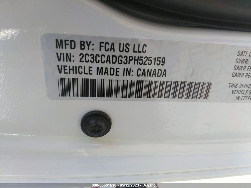 VIN 2C3CCADG3PH525159 2023 CHRYSLER 300 TOURING L