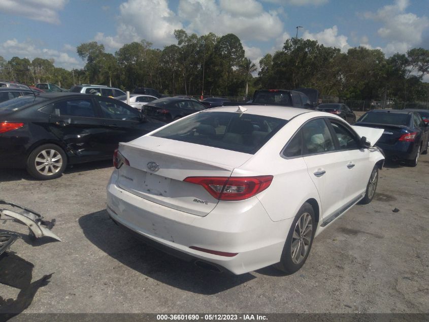 2016 HYUNDAI SONATA 2.4L SPORT - 5NPE34AF8GH314242