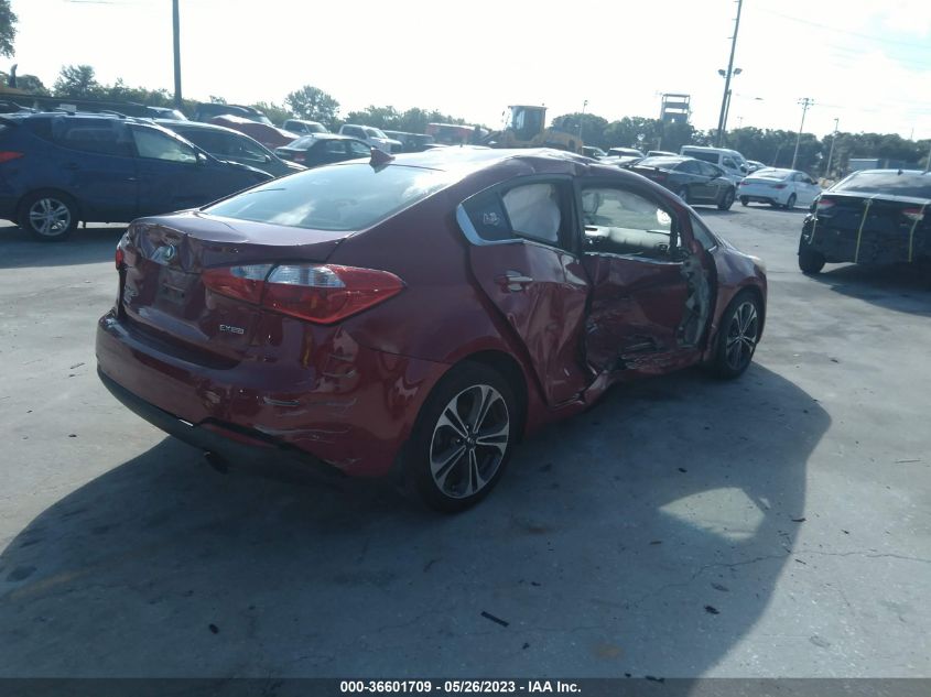 2014 KIA FORTE EX - KNAFZ4A86E5104771