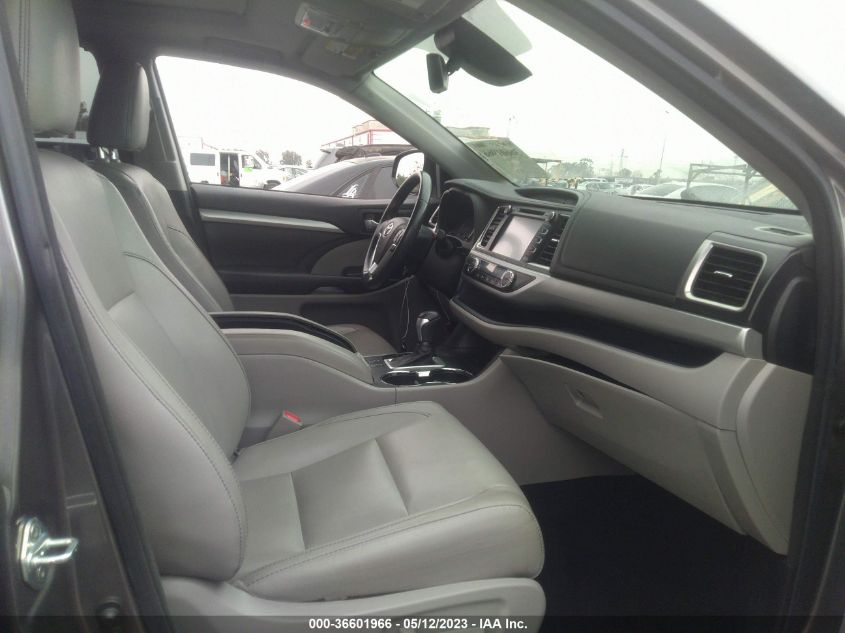 2017 TOYOTA HIGHLANDER XLE - 5TDKZRFHXHS516889