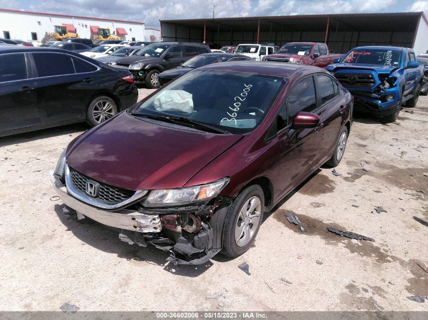 2015 HONDA CIVIC SEDAN LX - 19XFB2F53FE252683