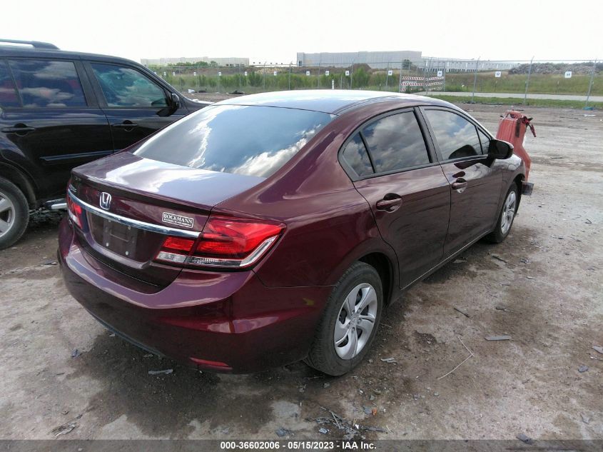 2015 HONDA CIVIC SEDAN LX - 19XFB2F53FE252683