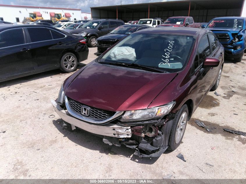 2015 HONDA CIVIC SEDAN LX - 19XFB2F53FE252683