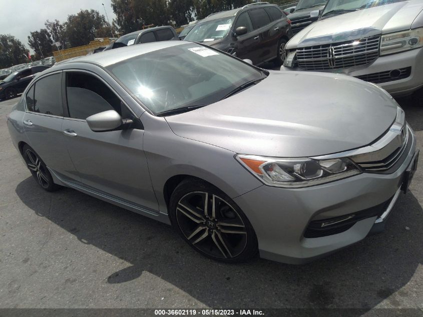 2016 HONDA ACCORD SEDAN SPORT - 1HGCR2F55GA067622