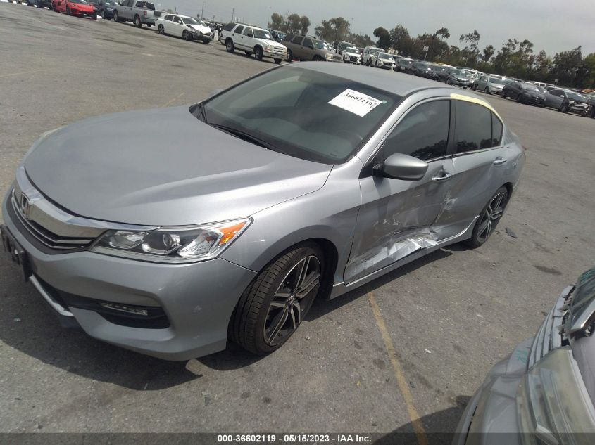 2016 HONDA ACCORD SEDAN SPORT - 1HGCR2F55GA067622