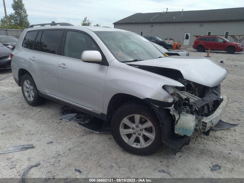 2013 TOYOTA HIGHLANDER - 5TDZK3EH1DS115002