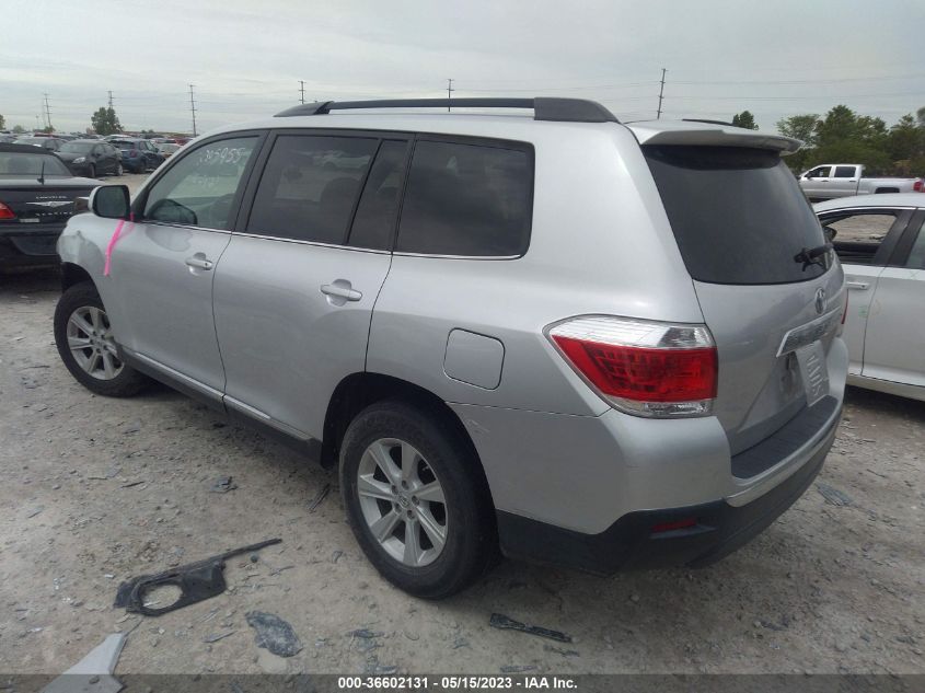 2013 TOYOTA HIGHLANDER - 5TDZK3EH1DS115002