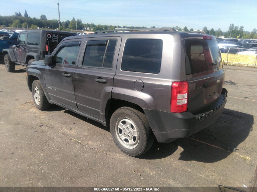 2016 JEEP PATRIOT SPORT - 1C4NJPBB6GD603709