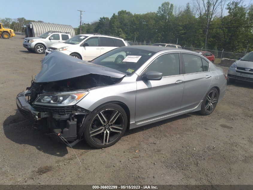 2016 HONDA ACCORD SEDAN SPORT - 1HGCR2F55GA231838