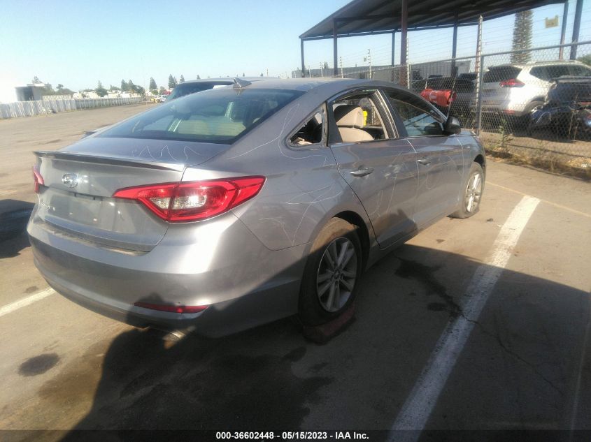 2015 HYUNDAI SONATA 2.4L SE - 5NPE24AF3FH217192