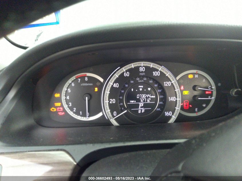 2016 HONDA ACCORD SEDAN EX-L - 1HGCR2F86GA009903
