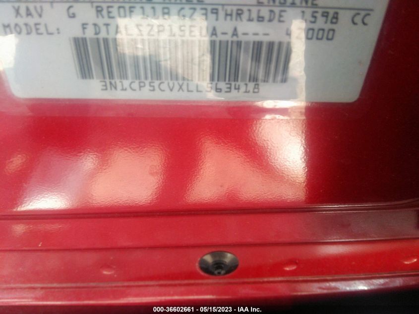2020 NISSAN KICKS SV - 3N1CP5CVXLL563418
