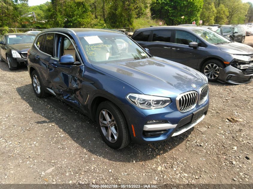 2021 BMW X3 XDRIVE30I - 5UXTY5C0XM9G03698