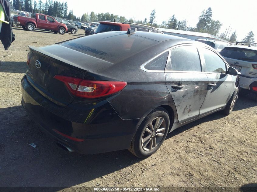 2015 HYUNDAI SONATA 2.4L SE - 5NPE24AF2FH153047