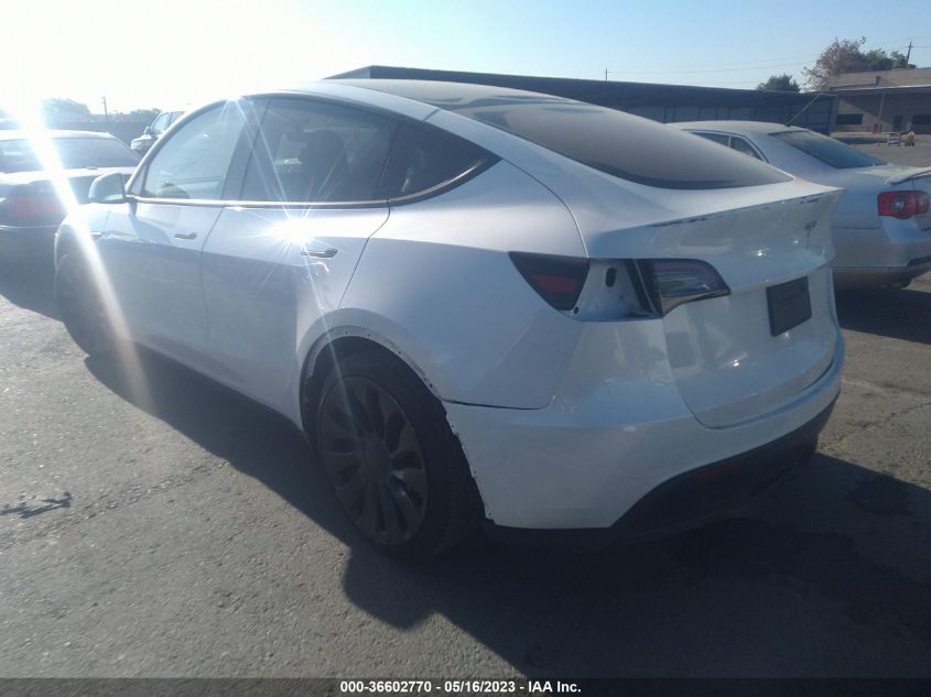 2022 TESLA MODEL Y PERFORMANCE - 7SAYGDEF9NF389512