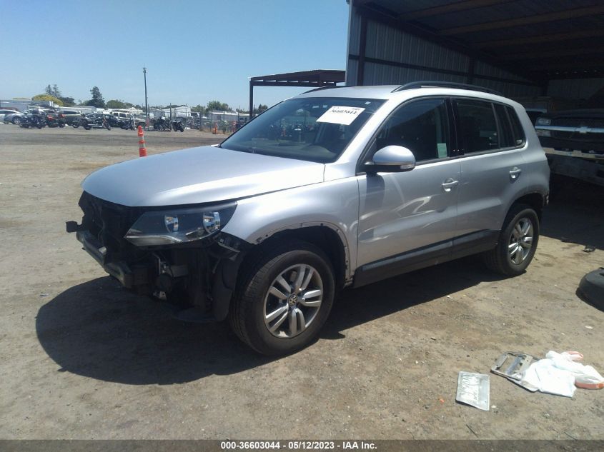 2017 VOLKSWAGEN TIGUAN S - WVGAV7AX1HW507794