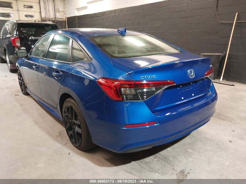 2022 HONDA CIVIC SEDAN SPORT - 2HGFE2F54NH535573