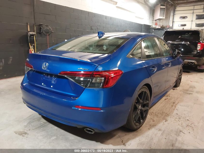 2022 HONDA CIVIC SEDAN SPORT - 2HGFE2F54NH535573