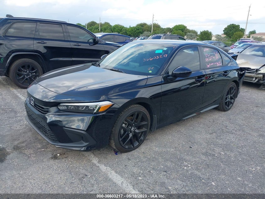 VIN 2HGFE2F54NH600910 2022 HONDA CIVIC SEDAN SPORT