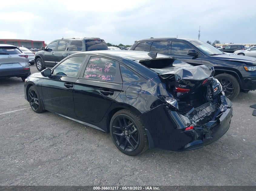 VIN 2HGFE2F54NH600910 2022 HONDA CIVIC SEDAN SPORT