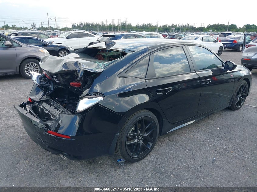 VIN 2HGFE2F54NH600910 2022 HONDA CIVIC SEDAN SPORT
