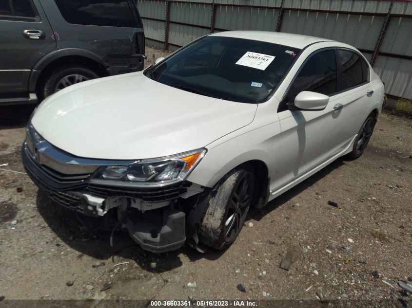 2017 HONDA ACCORD SEDAN SPORT - 1HGCR2F57HA268570