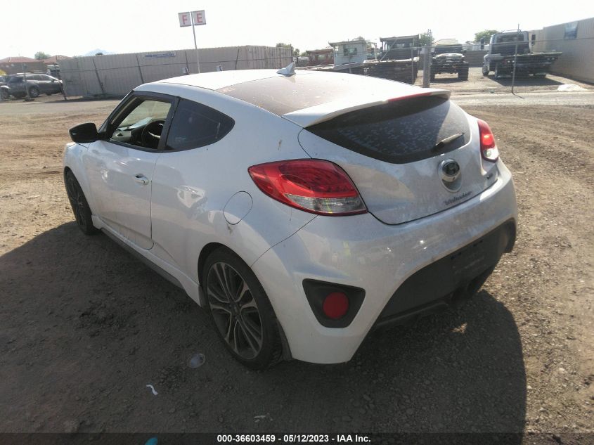 2016 HYUNDAI VELOSTER TURBO R-SPEC - KMHTC6AE5GU256618