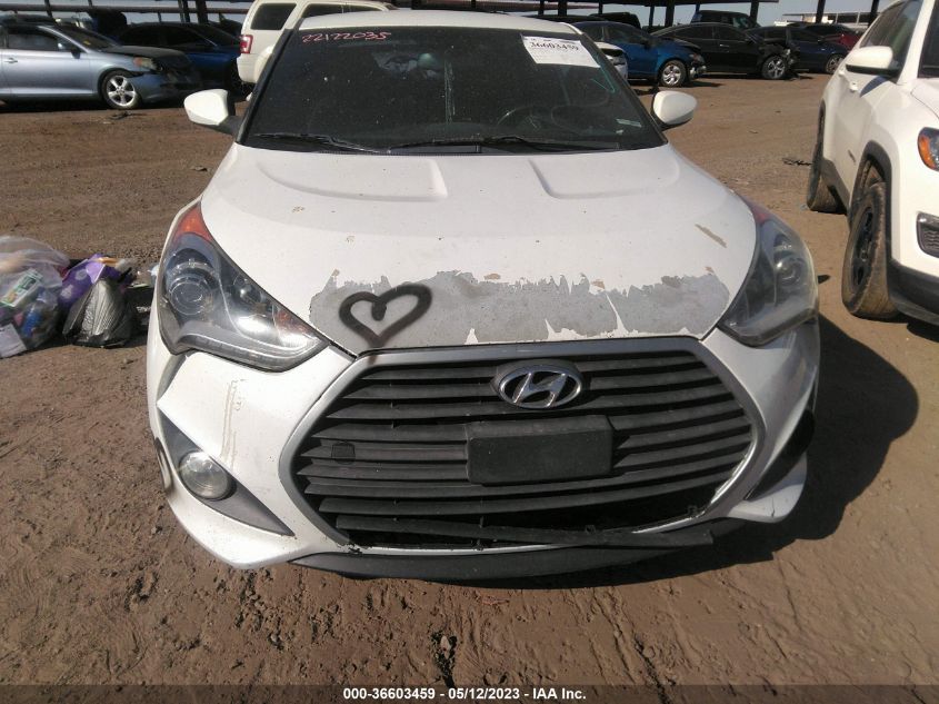 2016 HYUNDAI VELOSTER TURBO R-SPEC - KMHTC6AE5GU256618