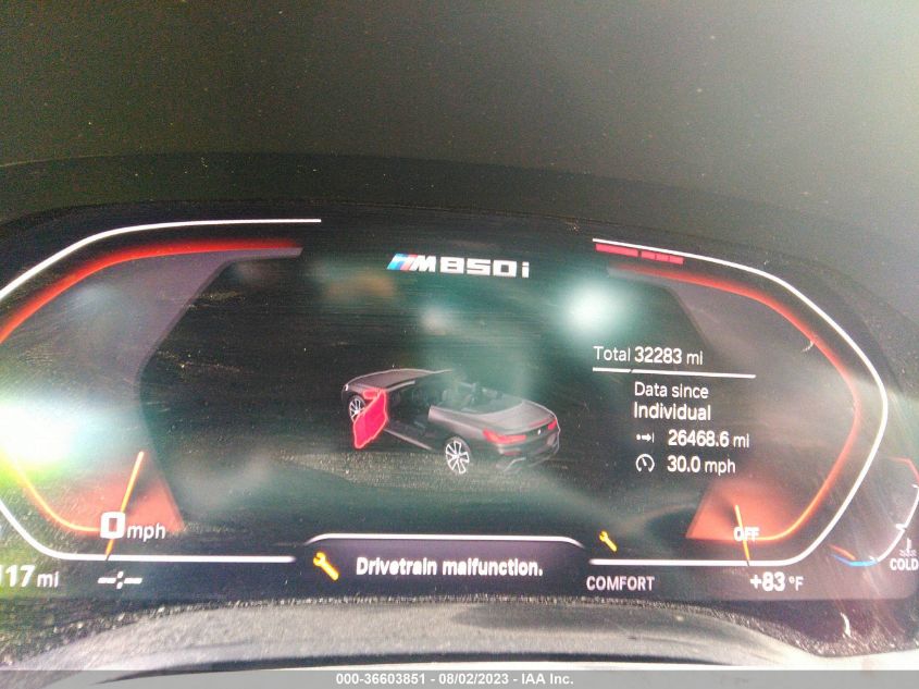 2019 BMW 8 SERIES M850I XDRIVE - WBAFY4C59KBX39065