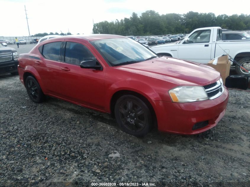 2013 DODGE AVENGER SE - 1C3CDZAB6DN532467