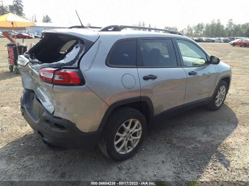 2017 JEEP CHEROKEE SPORT - 1C4PJLAB5HW507496