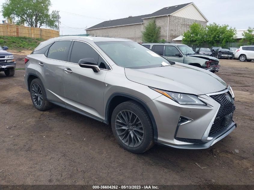 VIN 2T2BZMCA3HC093037 2017 LEXUS RX no.1