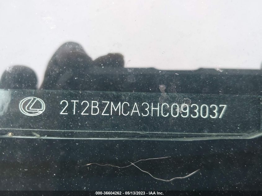 2017 LEXUS RX RX 350 - 2T2BZMCA3HC093037