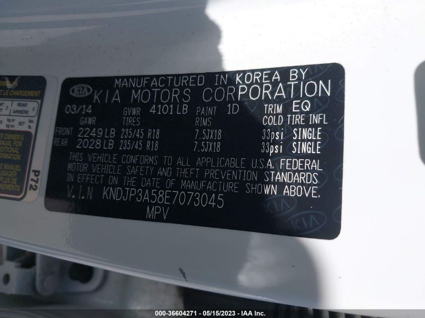 2014 KIA SOUL + - KNDJP3A58E7073045