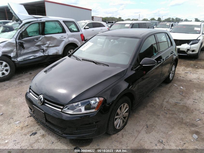 2016 VOLKSWAGEN GOLF TSI S W/SUNROOF - 3VW217AU7GM001683