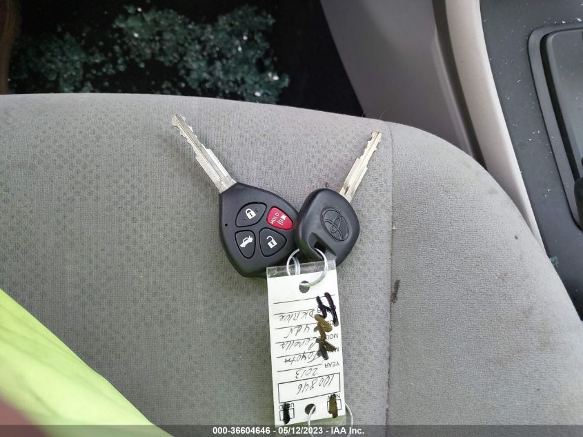 2013 TOYOTA COROLLA L/LE/S - 2T1BU4EE0DC100846