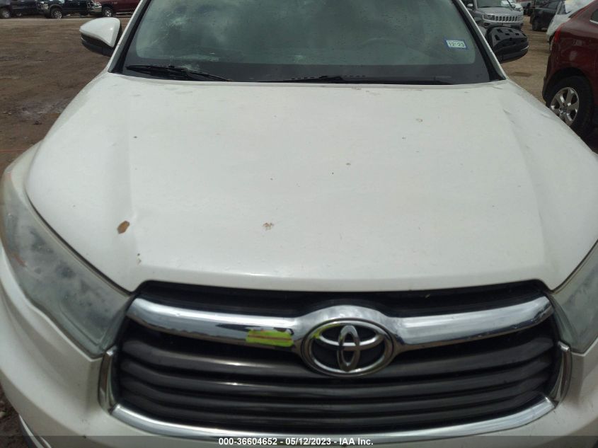 2014 TOYOTA HIGHLANDER LIMITED - 5TDYKRFH6ES021969