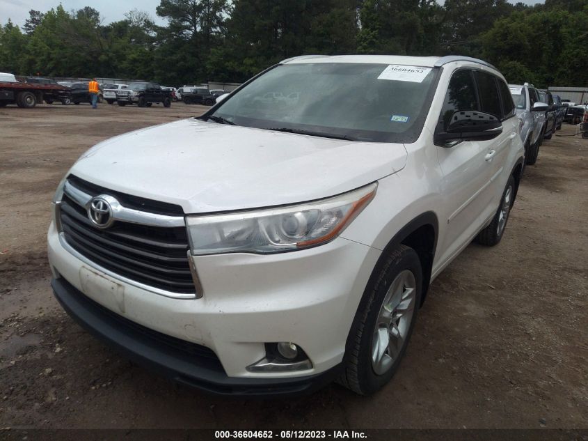 2014 TOYOTA HIGHLANDER LIMITED - 5TDYKRFH6ES021969