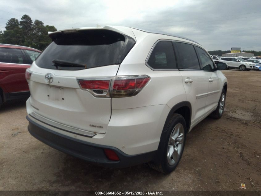2014 TOYOTA HIGHLANDER LIMITED - 5TDYKRFH6ES021969