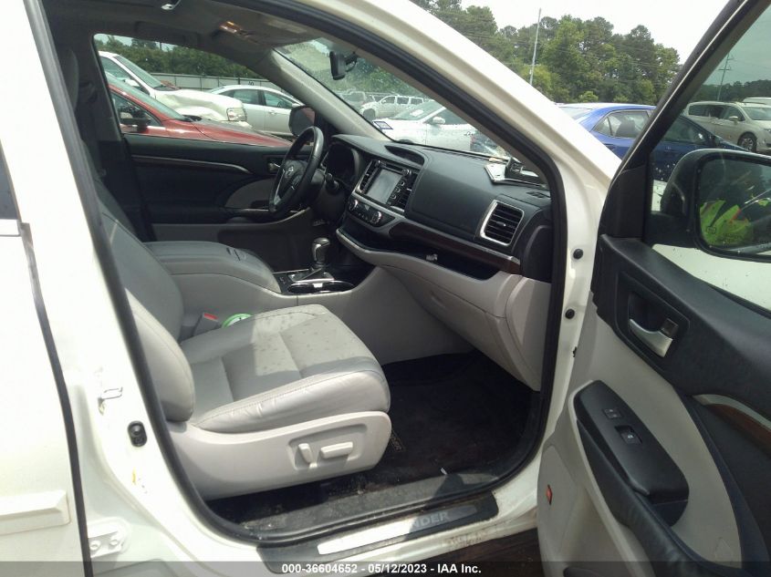 2014 TOYOTA HIGHLANDER LIMITED - 5TDYKRFH6ES021969