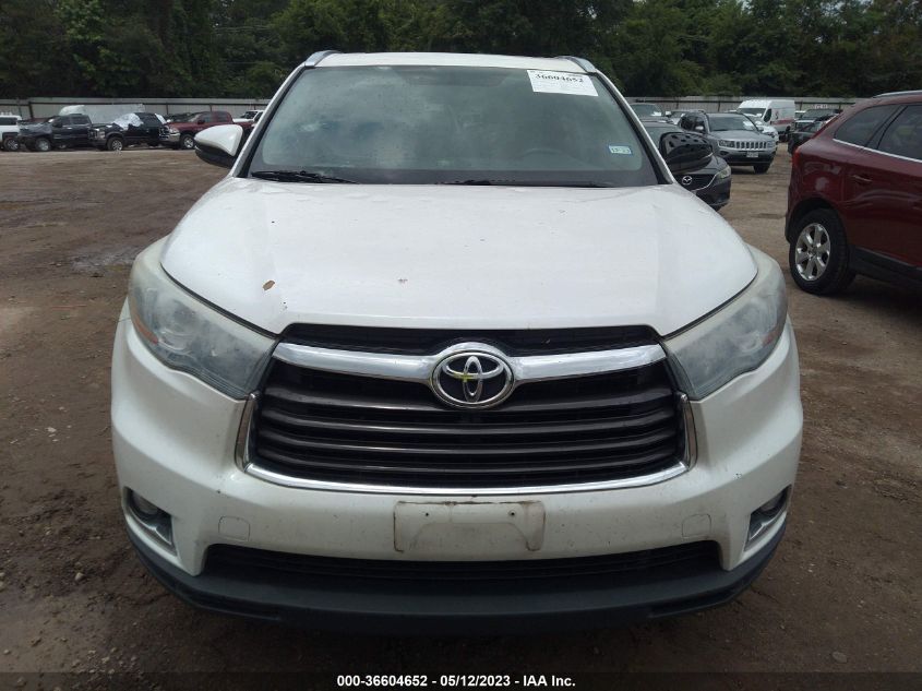 2014 TOYOTA HIGHLANDER LIMITED - 5TDYKRFH6ES021969