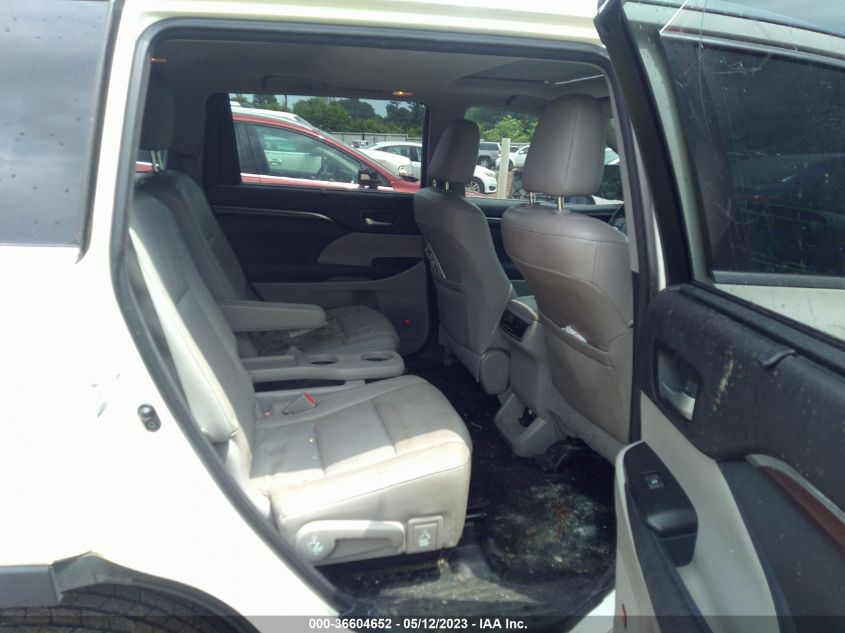 2014 TOYOTA HIGHLANDER LIMITED - 5TDYKRFH6ES021969
