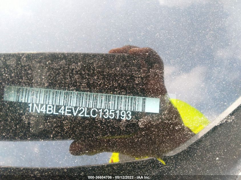 2020 NISSAN ALTIMA 2.5 SL - 1N4BL4EV2LC135193