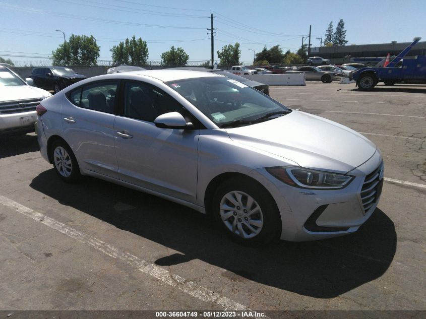 2017 HYUNDAI ELANTRA SE - KMHD74LF1HU085001