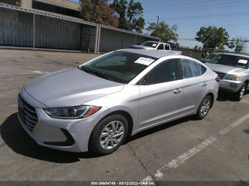 2017 HYUNDAI ELANTRA SE - KMHD74LF1HU085001