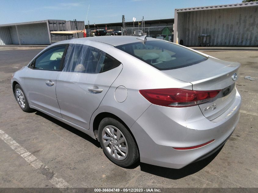 2017 HYUNDAI ELANTRA SE - KMHD74LF1HU085001