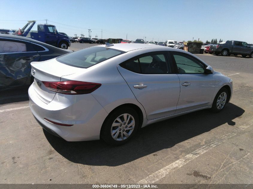 2017 HYUNDAI ELANTRA SE - KMHD74LF1HU085001