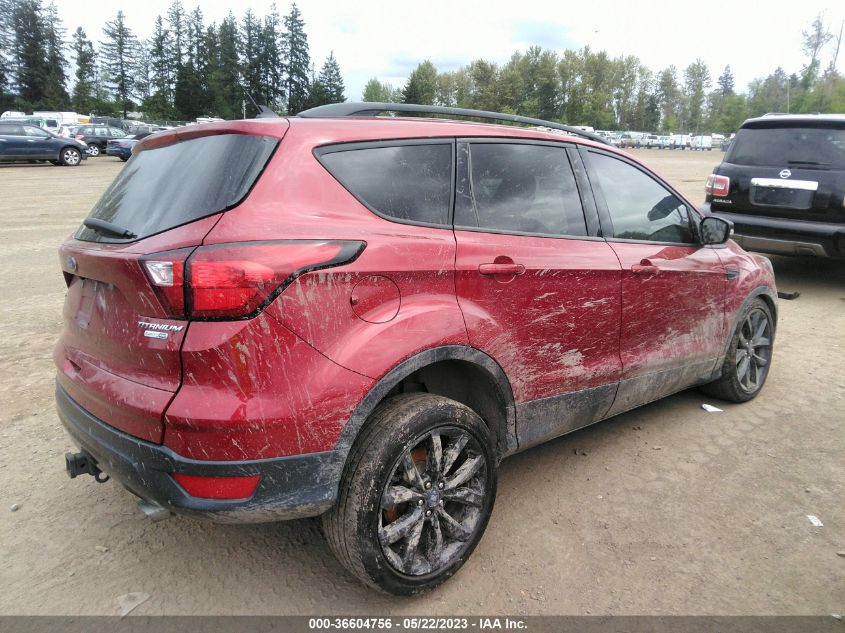 2019 FORD ESCAPE TITANIUM - 1FMCU9J97KUB89515