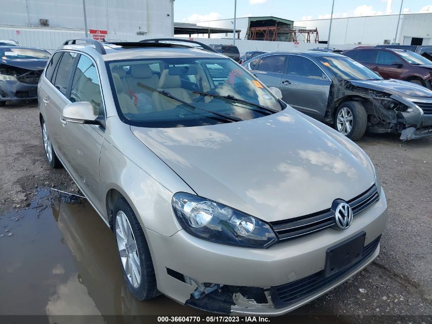 2013 VOLKSWAGEN JETTA SPORTWAGEN TDI W/SUNROOF - 3VWPL7AJ8DM634100